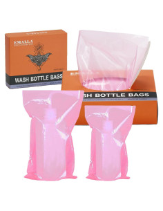 Bolsas para Botellas de Lavado SOTICA 250pcs Rosadas 15x26cm