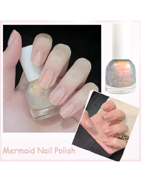 Esmalte de Uñas Aurora Sirena 10 ML - Brillo Alto Secado Rápido