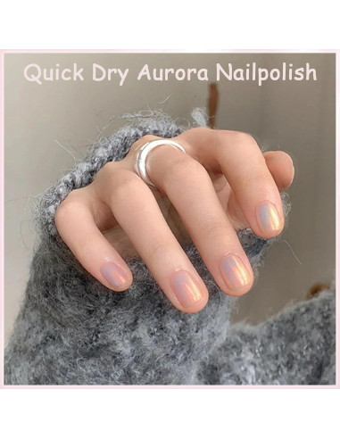 Esmalte de Uñas Aurora Sirena 10 ML - Brillo Alto Secado Rápido