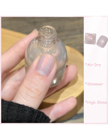 Esmalte de Uñas Aurora Sirena 10 ML - Brillo Alto Secado Rápido