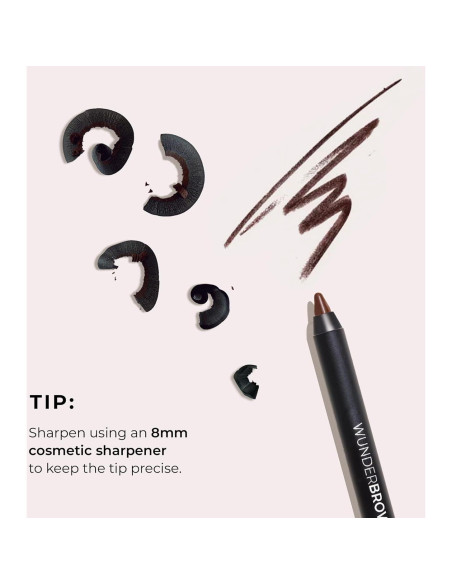 Lápiz de Eyeliner Impermeable Wunderbrow Azul Medianoche 1 Cuenta