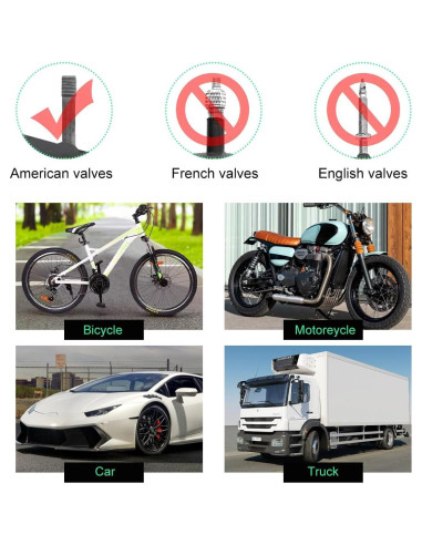 4 Tapas de Válvula de Neumático Gasedin Estilo Calavera Negro