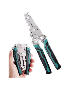 Destripador de Cables 18 en 1 FAITIO Verde Plegable