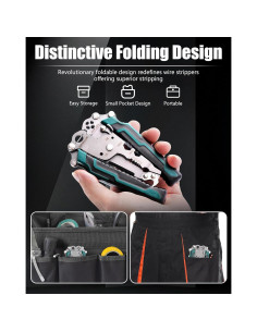 Destripador de Cables 18 en 1 FAITIO Verde Plegable 2