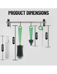 Kit de Limpieza de Botellas de Bebé Mombasics 6 en 1 Portátil 2