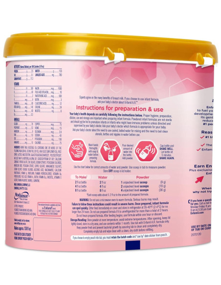 Fórmula para Bebés Enfamil A.R. 553.5 g - Reduce Reflujo