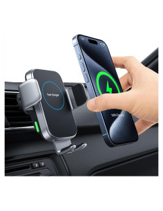 Cargador Inalámbrico para Auto TIKECO 15W Soporte Ventilación
