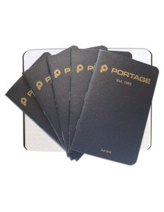Cuaderno Portage Pequeño con Cuadrícula de Puntos - 6 Unidades