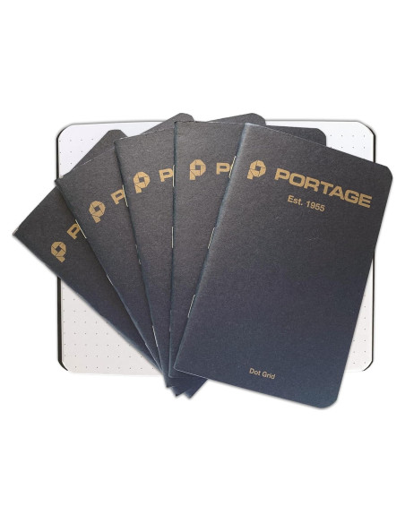 Cuaderno Portage Pequeño con Cuadrícula de Puntos - 6 Unidades