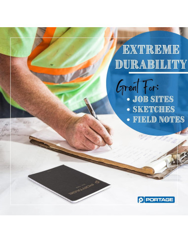 Cuaderno Portage Pequeño con Cuadrícula de Puntos - 6 Unidades