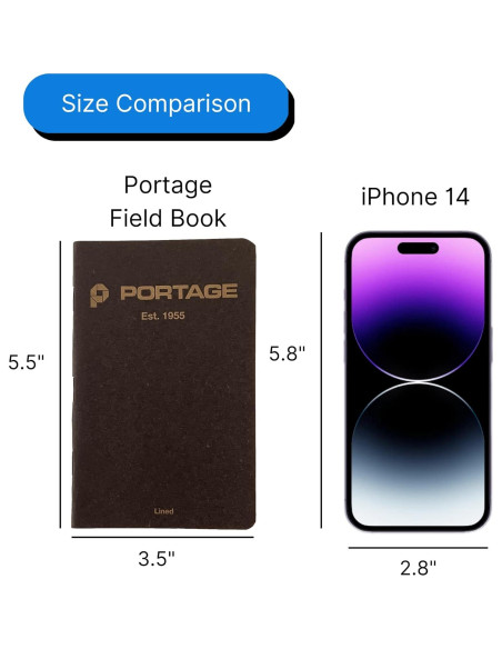 Cuaderno Portage Pequeño con Cuadrícula de Puntos - 6 Unidades