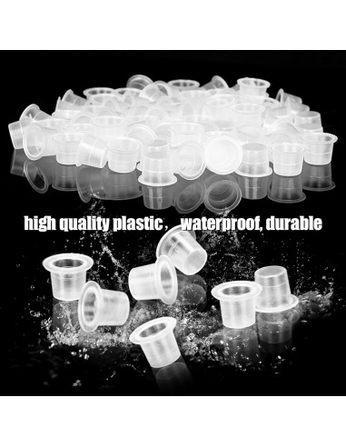 Kit de Tapas de Tinta para Tatuajes Rayyl 300 Piezas + 3 Soportes