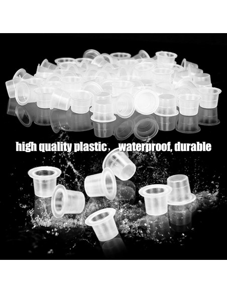 Kit de Tapas de Tinta para Tatuajes Rayyl 300 Piezas + 3 Soportes