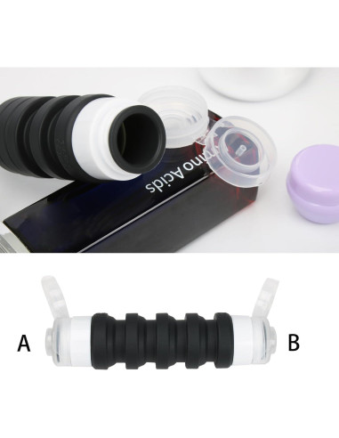 Juego de Botellas de Viaje Zhoxod 19 Piezas Silicona A prueba de Fugas