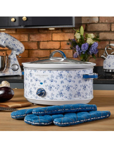 Olla de Cocción Lenta Laura Ashley 3.7L - Eficiente y Elegante 2