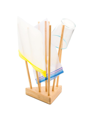 Soporte de Secado de Bambú Wownd Up Goods - Compacto y Portátil