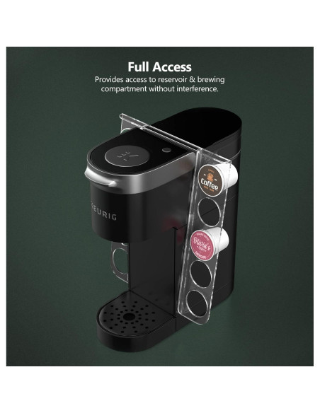 Organizador de K Cup GALVANOX para Keurig K-Mini - Acrílico, 10 cápsulas