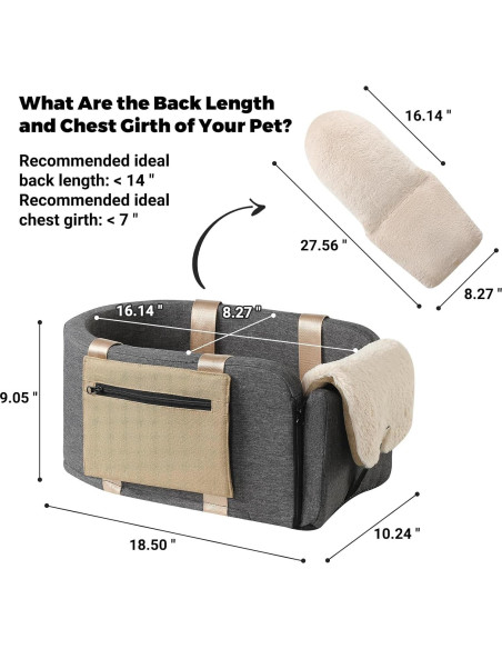 Asiento Elevador para Perros Cathpetic 46.99x25.91x22.86 cm