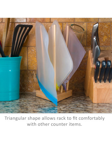 Soporte de Secado de Bambú Wownd Up Goods - Compacto y Portátil