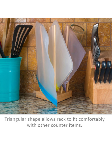 Soporte de Secado de Bambú Wownd Up Goods - Compacto y Portátil