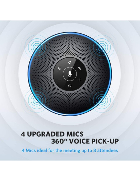 Altavoz Bluetooth eMeet M2 Negro para Conferencias 5-8 Personas