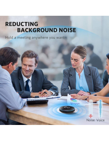 Altavoz Bluetooth eMeet M2 Negro para Conferencias 5-8 Personas