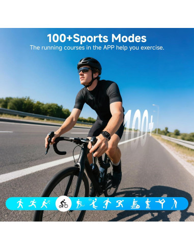 Reloj Inteligente SOUYIE AMOLED 1.85" Monitor de Fitness IP68