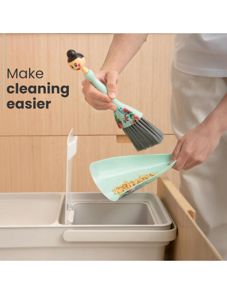 Juego de Escoba y Recogedor Vigar Mini Turquesa 27cm