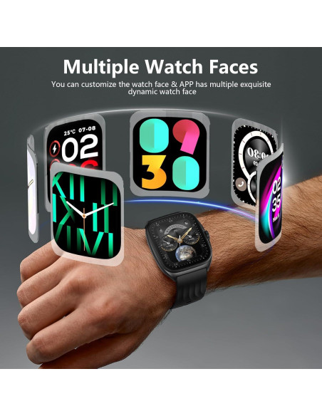 Reloj Inteligente SOUYIE AMOLED 1.85" Monitor de Fitness IP68