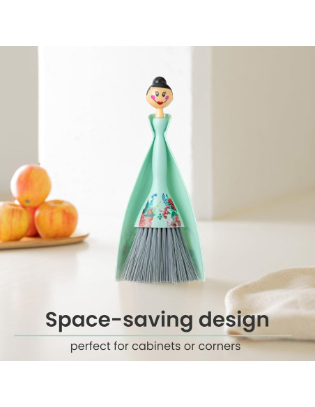 Juego de Escoba y Recogedor Vigar Mini Turquesa 27cm