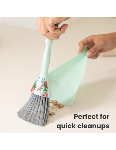 Juego de Escoba y Recogedor Vigar Mini Turquesa 27cm