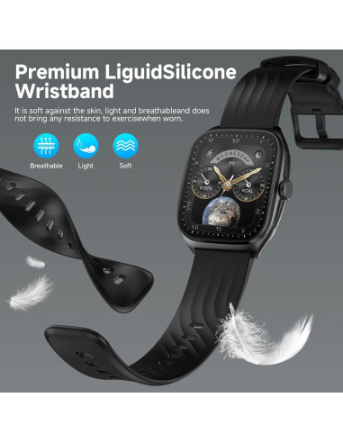 Reloj Inteligente SOUYIE AMOLED 1.85" Monitor de Fitness IP68