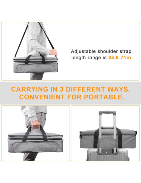 Funda de Transporte Luxiv para Cricut Maker y Explore Air - Gris