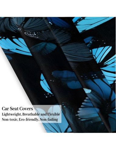 Funda de Asiento de Coche YLYNIU Multifuncional Mariposa Azul