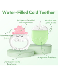 Mordedores de Silicona Congelables NCVI - Alivio Encías Bebés 0-12 Meses 2