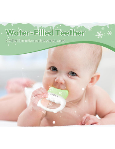 Mordedores de Silicona Congelables NCVI - Alivio Encías Bebés 0-12 Meses