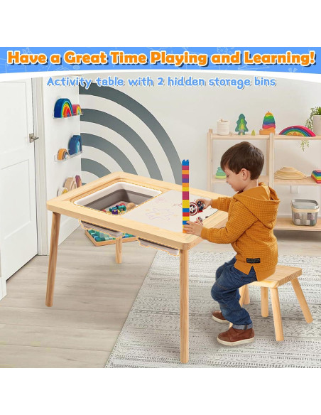 Mesa Sensorial 5 en 1 Prunelax con Almacenamiento Plegable