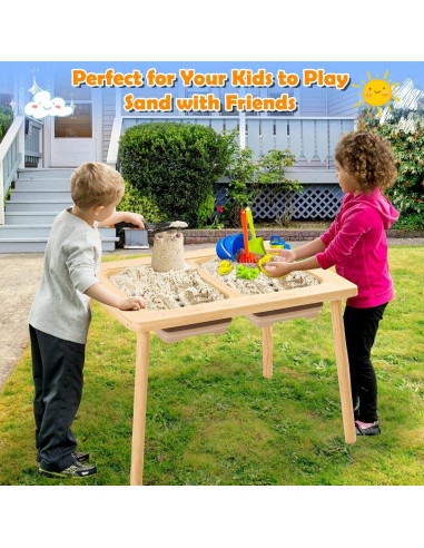 Mesa Sensorial 5 en 1 Prunelax con Almacenamiento Plegable