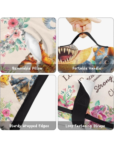 Colchoneta para Siesta Nebcog 152.4x50.8cm Dinosaurio