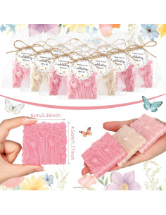Set de Jabón para Baby Shower Demissle 20 Pcs Flores Aromáticas 2