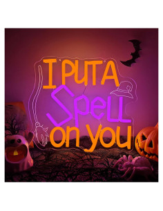 Luz de Neón LED Halloween Dpaint 'Yo Te He Echado un Hechizo'