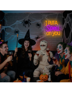 Luz de Neón LED Halloween Dpaint 'Yo Te He Echado un Hechizo' 2