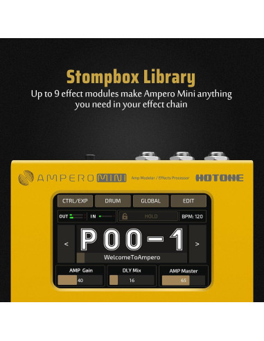 Amplificador de Guitarra Hotone Ampero Mini MP-50 0.48 kg