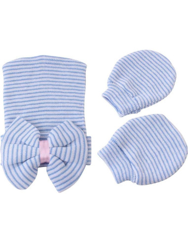 Gorro de Hospital para Recién Nacido Niña - 3 Conjuntos