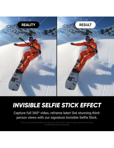 Cámara de Acción 360 Insta360 X5 8K 72MP con Accesorios