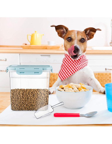 Contenedores de Almacenamiento para Comida de Mascotas Patelai - 3 Piezas, 1.2L a 3.8L, Herméticos y Apilables