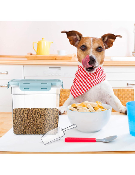 Contenedores de Almacenamiento para Comida de Mascotas Patelai - 3 Piezas, 1.2L a 3.8L, Herméticos y Apilables