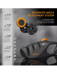 Afilador de cuchillos Bonlasharp 5 ángulos ajustables 15-24 2