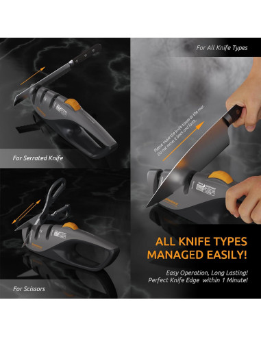 Afilador de cuchillos Bonlasharp 5 ángulos ajustables 15-24