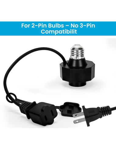 Adaptador E26 a Toma de Corriente AC Rreslicam 300W